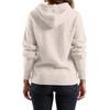Women's Fashion Casual Solid Color Long-sleeved Drawstring Hooded Sweater Top