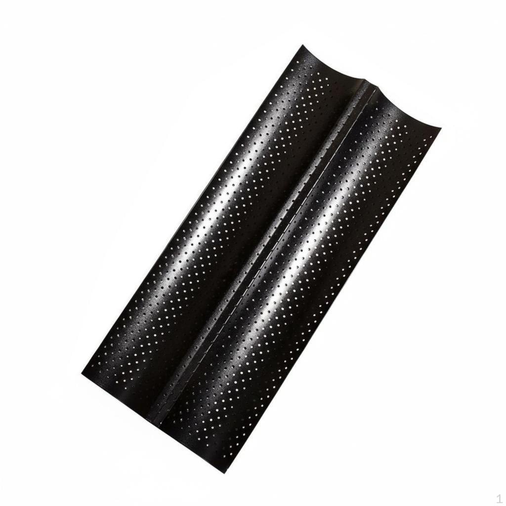 Perforated French Bread Pan Non Cooking Tray Carbon Steel Construction