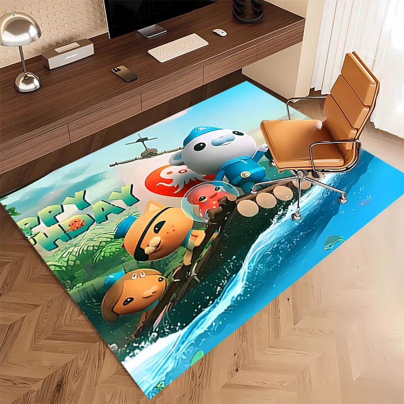 1pc The Octonauts2 Print Area Rug - Soft, Washable Non-Slip Indoor Mat, Living Room, Home Office Decorative Rug,Office Decorative