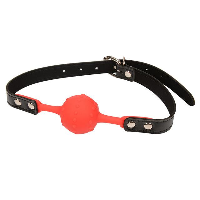 Safety Silicone Open Mouth Gag Ball With Holes Bondage Restraints Sex Toys For Women Slave Gag With Open Holes For Couples 