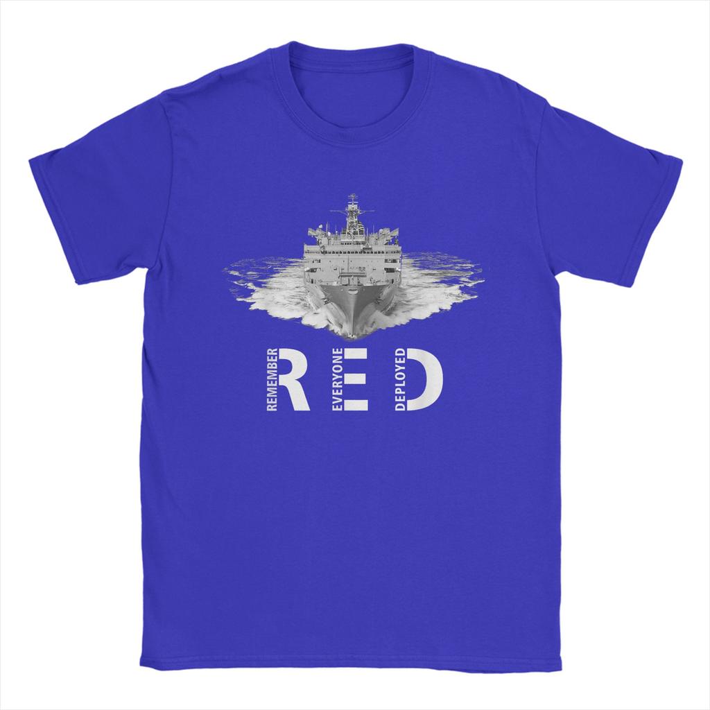 Unisexs TShirt RED Friday Remember That Everyone has Deployed a Military Cotton Tees Short Sleeve T Shirts Round Collar Clothes