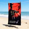 Custom Name Nightmare Elm Street Stylish Digital Printing Beach Towel Quick‑Drying Absorbent Blanket for Beach Pool Gym Travel