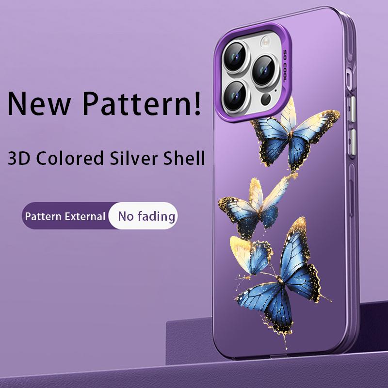 Modne etui na telefon z motywem motyla dla iPhone 16E 16 15 14 13 12 11 Pro Max XR X XS 7 8 14 15 Plus SE2 SE4 SE 2022 2020 2025 Pokrowiec