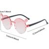 1/7 Pcs Rimless Children Sunglasses Fashion Gradient Multi-color Decor Shades Kids New Trendy Cute Stylish Design Sun Glasses