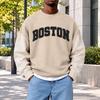 Men's Fashion Crewneck Sweatshirt, Casual Pullover Top for Everyday Wear