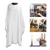 Hairdressing Apron Waterproof Adjustable Barber Cloth Wrap for Hair Cutting Salon Hairdresser White
