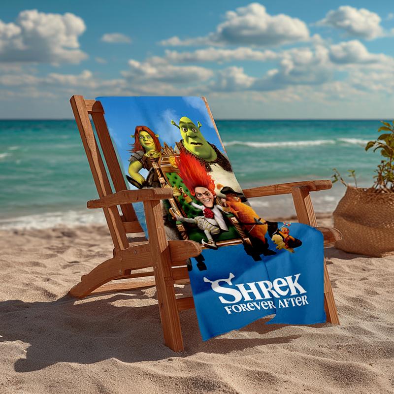 Ultra-Soft Beach Towel with Shrek Theme,Ideal for Pool - Camping, Diving - Perfect Travel Essential, Vibrant Beach Towel.