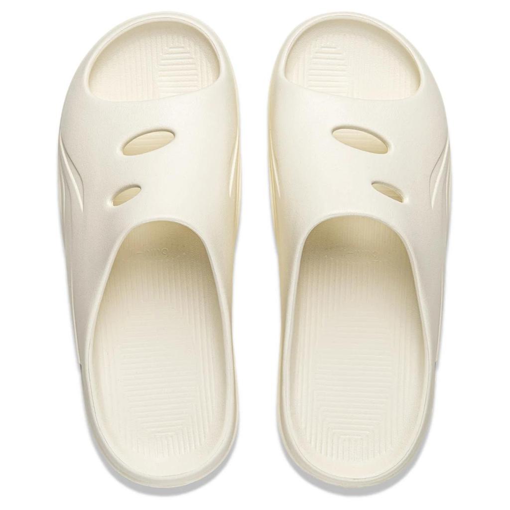 Li Ning Badminton Collection Slide Slippers Unisex Ecru AYCV001-1