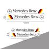 Car Logo Side Skirt Decor Stickers Auto Body Side Panel Decoration Accessories For Mercedes-Benz GLC X253 X254 C-Class W205 W206 JR9