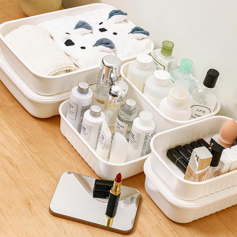 Sundry Toys Organizer Room Home Wardrobe Living Room Large Capacity Snack Storage Box with Lid Desktop Storage Box