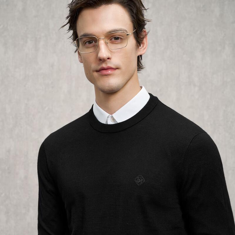 EMZ Men's Wool Cashmere Blend Sweater