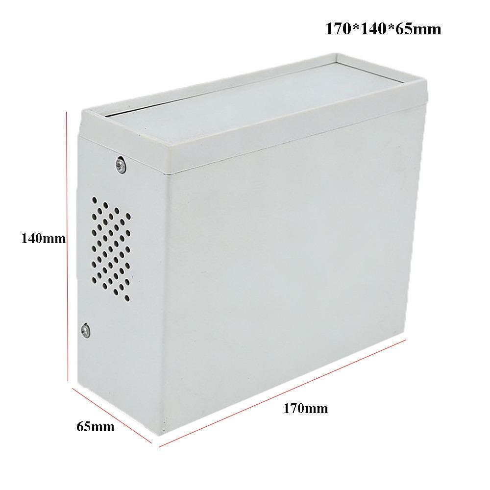 

New 170*140*65mm Enclosure Project Case Plastic&Iron Grey DIY Junction Box Electronic Module Box Instrument