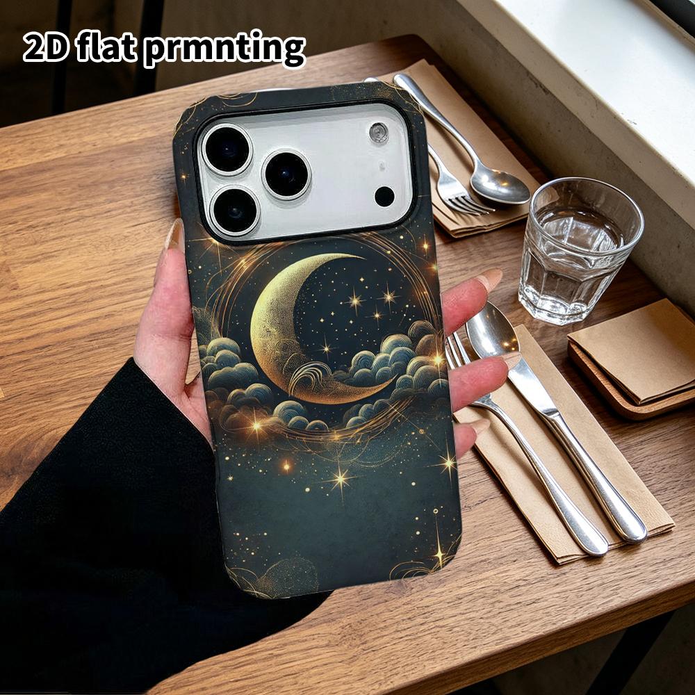 Phone Case: 2D flat design suitable for iPhone 18, 17, 16, 15, 14, 13 Pro film protective case, couple style, dark zodiac, Christmas and Halloween gif