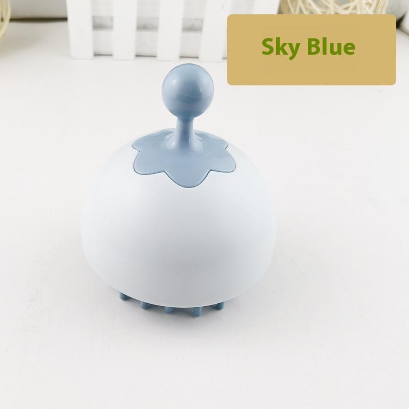 

Силиконовая расческа-массажер для кожи головы и волос для шампуня, щетка-эксфолиатор для очищения ванны, массажер для шампуня, щетка для массажа акупунктурных точек кожи головы синий