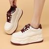 Autumn New Trendy Single Shoes Are Comfortable and Not Tired, Foot Thick-soled Heightening Shoes, White Shoes, Women's Versatile and Casual