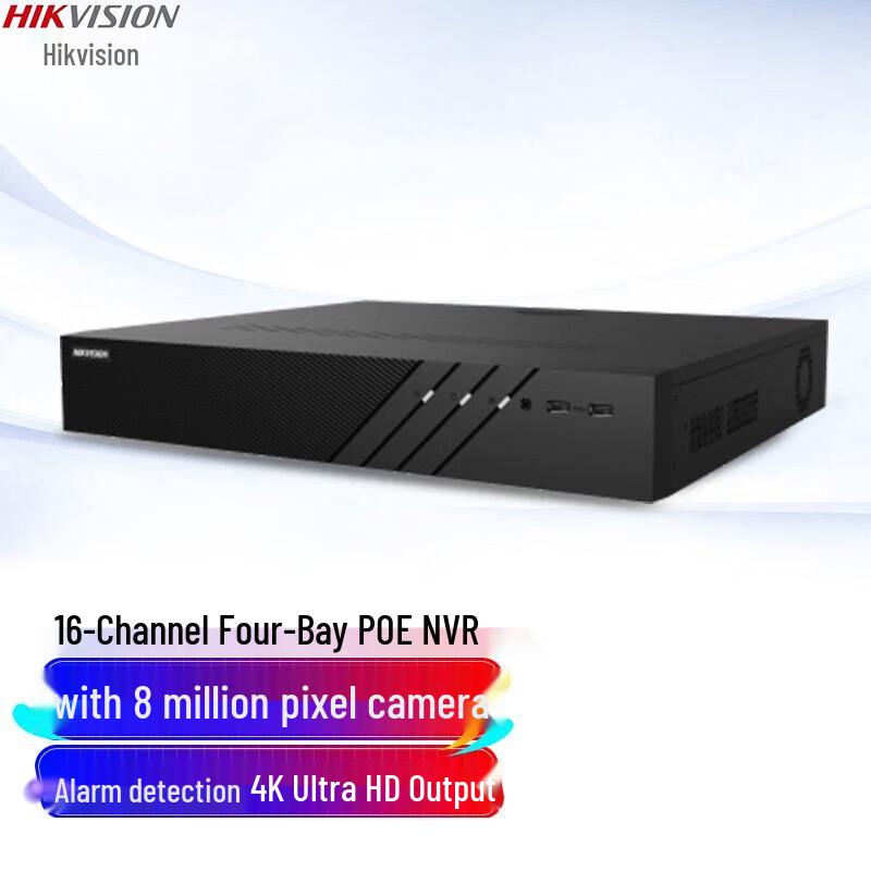 

HIKVISION 16-Channel 4K PoE NVR (4-Bay)