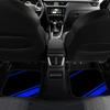 4Pcs Car Floor Mats with Blue Stripe Design- universal - simple and generous, racing style perfect gift for men and women!