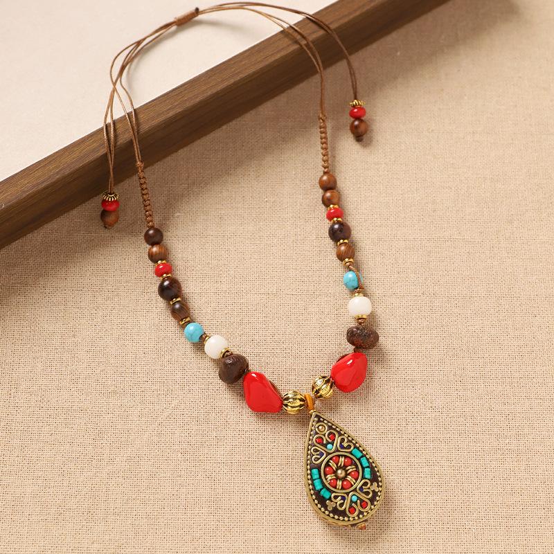 Necklace Nepalese Thangka Pendant Tibetan Retro Exotic Niche Long Sweater Chain Women