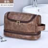 New Hanging Makeup Storage bag Large Capacity PU Leather Wash Bag Double layered Men cosmetic bag travel essentials organizer