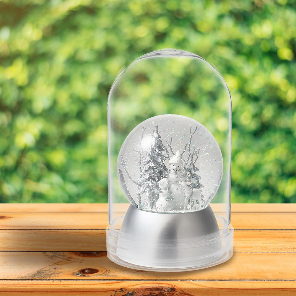 6Pcs Transparent Snow Globe Accessories Clear Plastic Globes for DIY Crafts Festive Party Decorations and Gifts