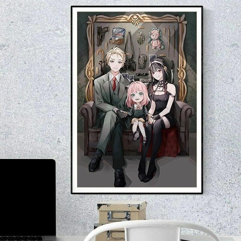 Classic Japan Anime Spy X Family Posters Modern Pictures Canvas Painting HD Print Wall Art for Living Room Home Decoration Gift