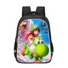 Mario Cartoon Kids School Backpack Boys Girls Lightweight Large Capacity Oxford Fabric Bag With Ergonomic Back Support