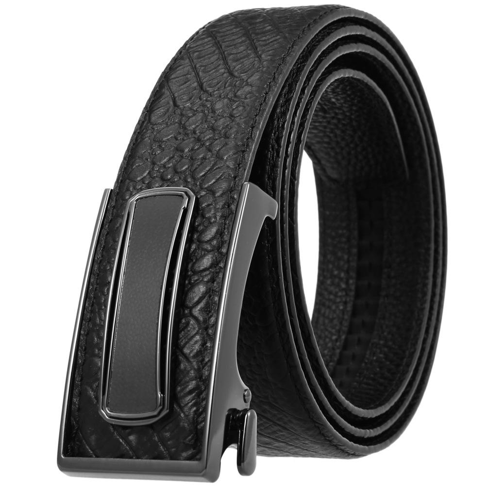 Ceinture tendance en cuir de vachette pleine fleur, boucle intérieure ceinture homme Ly36-23018-5