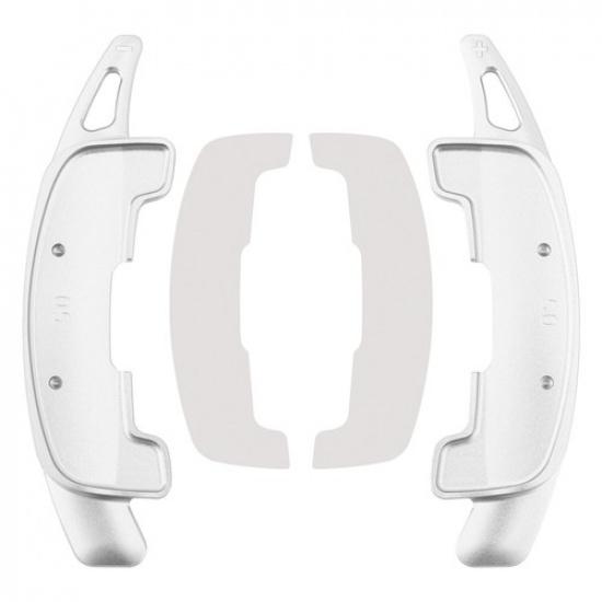 Steering Wheel Paddle Shifter Extension For Range Rover Jaguar Aluminium Silver`