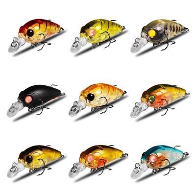 Crankbait Rigido Jerk Baits Pike Mini Crankbait Swimbait Minnow Galleggiante Esca da Pesca per Pesca in Acqua Salata