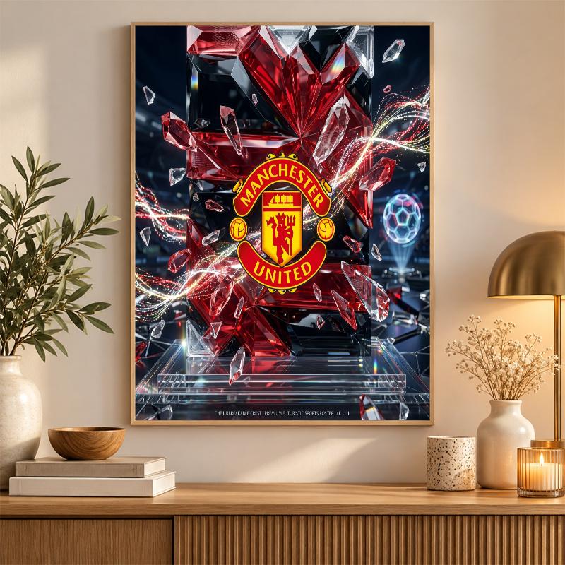 Sada pro diamantové malování Manchester United 5D plný vrták DIY diamantová mozaika Nástěnná malba Domácí dekorace