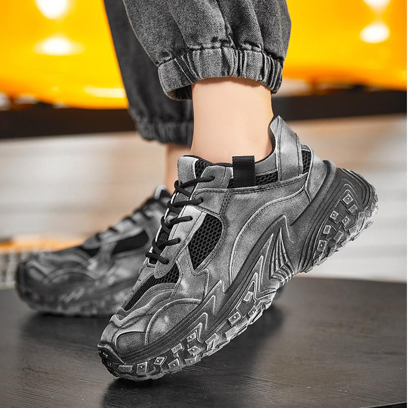 Thick Sole Autumn Sports Shoes Man 2024 Trend Spring Hot Sale Men's Casual Fashion Comfortable Outdoor Running Board Sneakers 44
