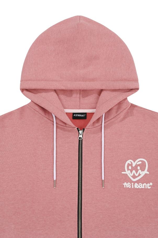 Asiwant Aiw Logo Zip-Up Jacket Pink