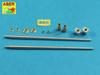 Aber Russian Gun 57mm Barrel Set of 2 Plastic Model Parts 35L205 1/35 ZSU-57 Self-Propelled Anti-Aircraft S-68 (Tank)