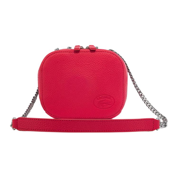 Lacoste Simple Casual Fashion Leather Shoulder Crossbody Bag Medium Women bags Pink NF3729NL-J12 PinkMedium 18390₽
