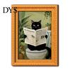 Halloween Refrigerator Magnets Black Cat Wooden Magnet, Theme Decorative Miniature Art Wall Magnetic Decal, for Kitchen Cabinets And Whiteboards Decor