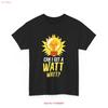 Electrician T Shirt Lineunisex Can I Get A Watt Electrical Technician Vintage Unisex Comfortable Stylish Homme