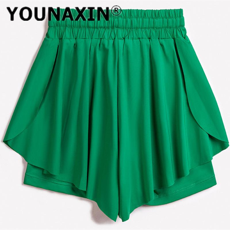 Women's Tennis Culottes Yoga Fitness Skirt Anti Glare Training Athletic Running Girl's Sports Shorts Lining Pants Golf Workout Skirts S M L XL