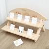 Desktop Storage Organizer Wooden Multi-layer Desktop Storage Rack with Smooth Edge Design Stable Construction Plant for Home