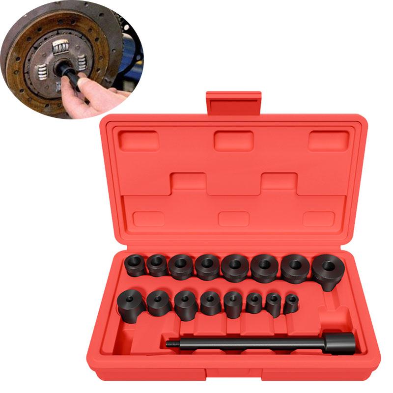 17Pcs Clutch Alignment Tool Set, Clutch Hole Corrector for Manual Transmission Flywheel Coupling Installation Repair