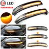 Nissan X-Trail T32 Qashqai J11 Murano Z52 Navara NP300 Pathfinder Juke LED dönüş sinyali ışıkları Ayna için Dinamik Sinyal Lambası