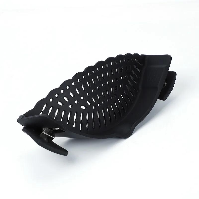 1pc, Strainer, Silicone Pot Strainer, Adjustable Silicone Clip On Strainer For Pots Pans And Bowls, Kitchen Pot Strainer