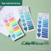 PET Extra Thin Classification Index Marking Stickers - Colored, Translucent, Long Strips for Students