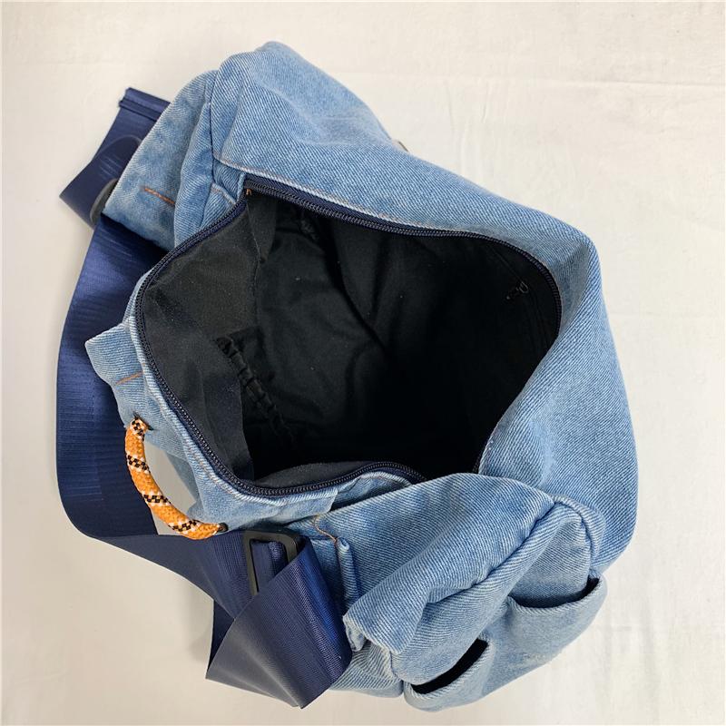 Large Capacity Denim Bag Women's Shoulder Crossbody Bag