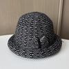 Hat Lady Winter Middle-Aged And Elderly Basin Hat Thickened Woolen Curling Bucket Hat Travel Leisure Warm Basin Hat