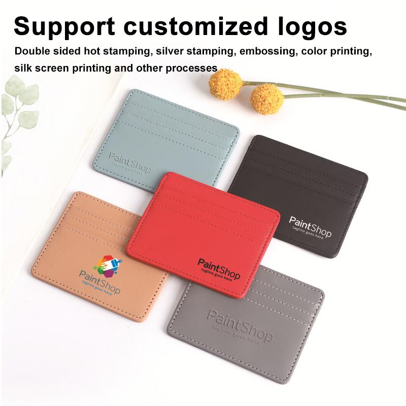 1Pc Pu Leather Id Card Holder Candy Color Bank Credit Card Box Multi Slot Slim Card Case Wallet Women Men Business Card Cover