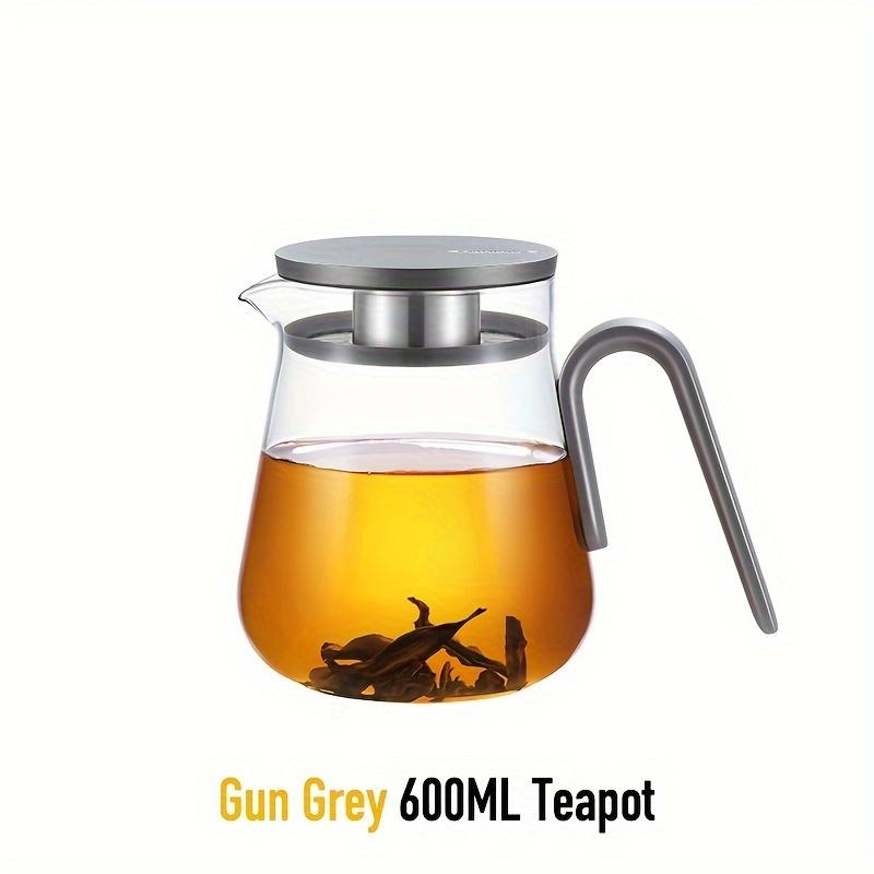 1pc Glass Teapot High Borosilicate Heat-resistant Glass Tea Pot Office Home Tea Pot Outdoor Tea Pot Tea Set Coffee Pot Milk Pot Juice Pot Christmas Gi