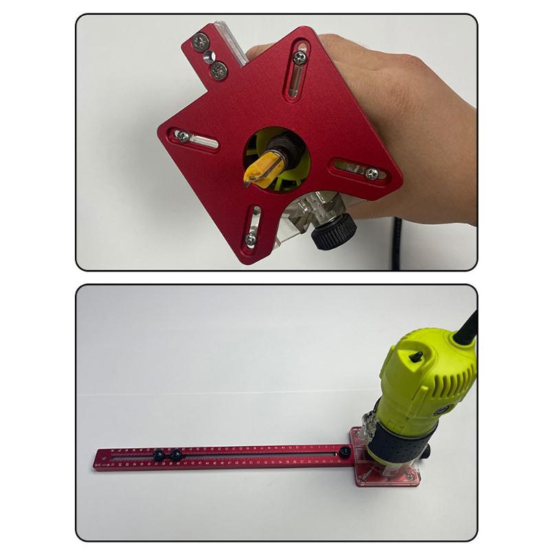 3 In 1 Router Milling Groove Bracke With Base Multifunctional Auxiliary Circular Drilling Machine Woodworking Cutt Milling Tool