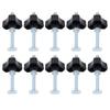 10 Sets T-Nuten-Knöpfe Edelstahl M8x100mm Gewindebolzen und Mutter-Unterlegscheiben-Kit für Holzbearbeitungs-Vorrichtung