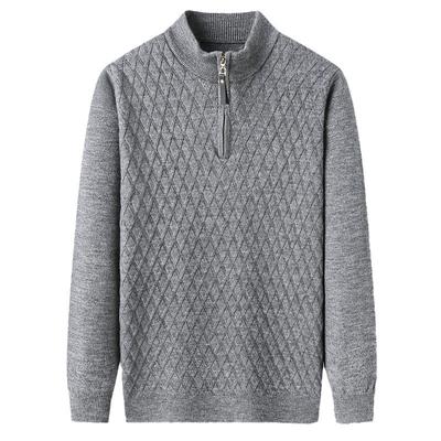 Autumn Half Turtleneck Stretchy Men's Warm Thickened Sweater Loose Bottoming Shirt