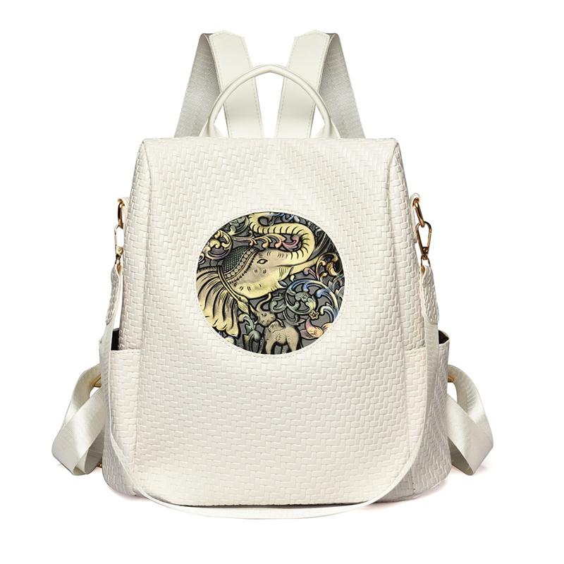 PU Backpack Women Anti-Theft Backpack Multi-Function Shoulder Bag